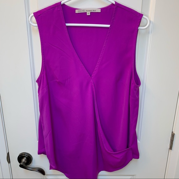 Purple blouse tank Rachel Roy business causal top - Picture 1 of 6